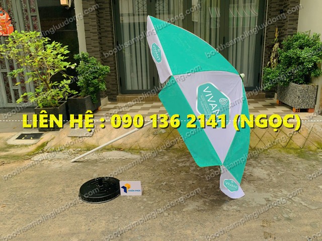 dù bạt in logo quảng cáo