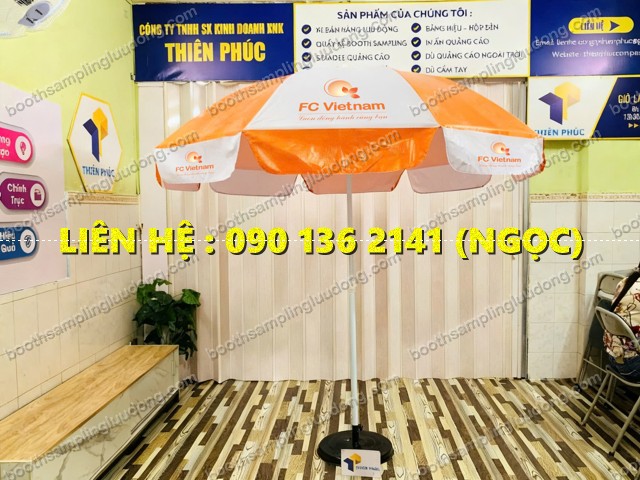 dù quảng cáo in logo ngoài trời
