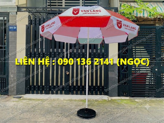 dù quảng cáo khung sắt