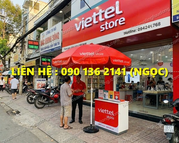dù quảng cáo nhãn hàng điện máy