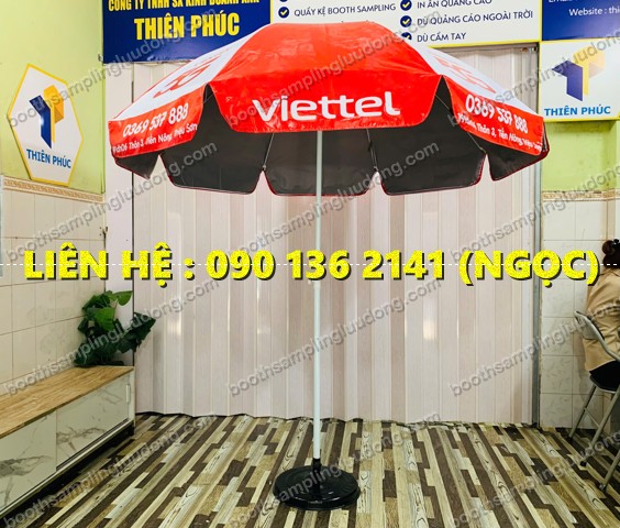 dù tròn quảng cáo ngoài trời