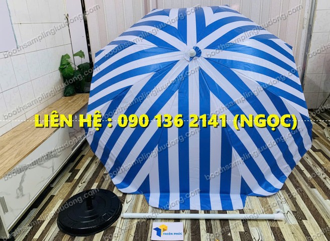 xưởng dù in logo quảng cáo ngoài trời gấp gọn