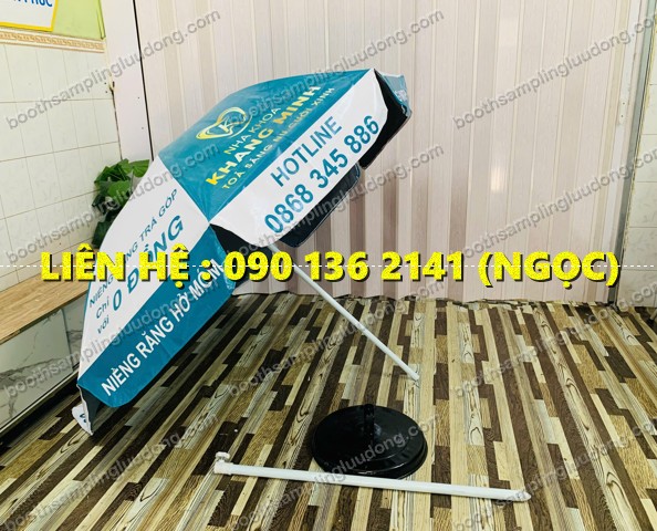 xưởng sản xuất dù in logo thương hiệu