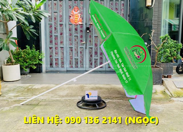 xưởng sản xuất dù in logo